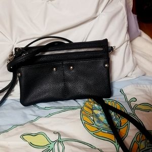 Black leather sm crossbody
